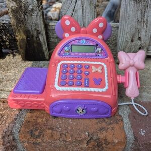 Disney Minnie Mouse Pink and Purple Cash Register Toy